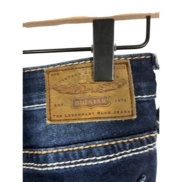 Big Star Jenae Skinny Stretch Jeans Cowboy Rodeo Ranch Low Rise Denim Farmer - Picture 5 of 7